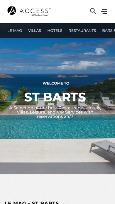 ACCESS St Barths Monaco Geneva Screenshot