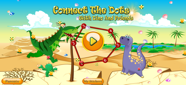 ‎Dino Dot Connect dots for kids Screenshot