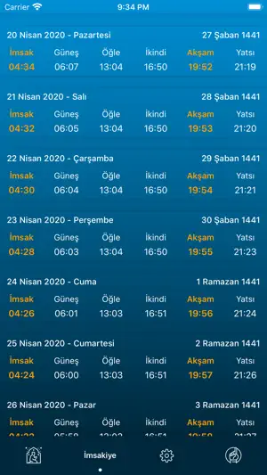 2026 Ramazan imsakiye screenshot 2