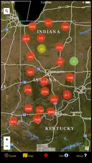 indiana mushroom forager map! iphone screenshot 1