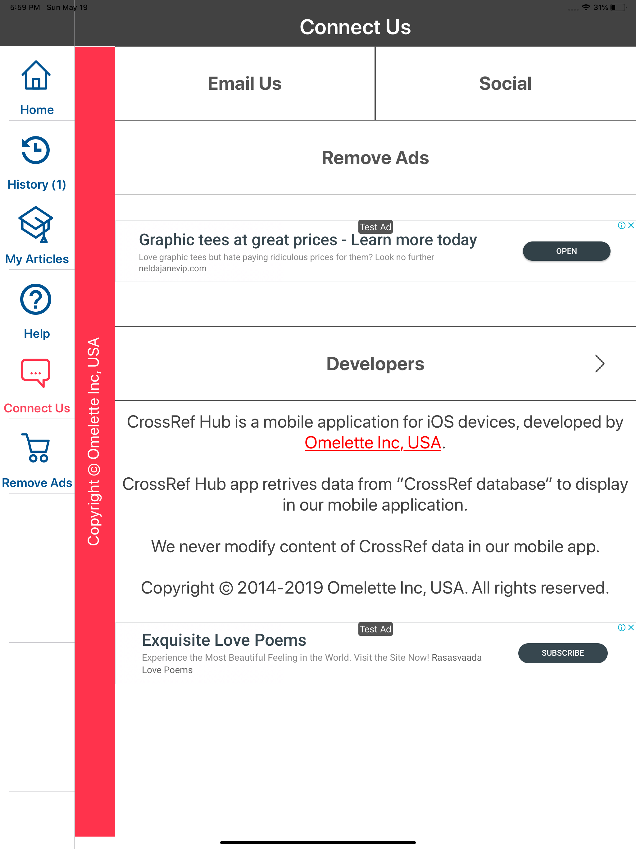 CrossRef HUB screenshot 13