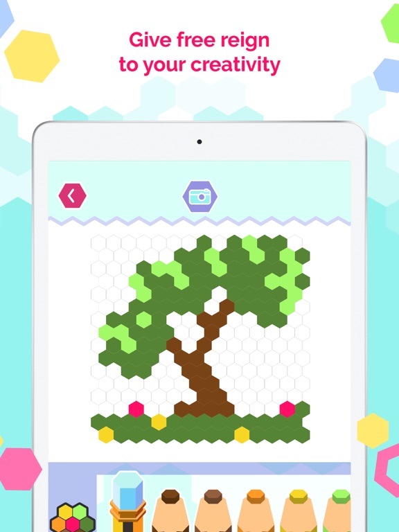 HexaParty - Hexel art for Kids iPad screenshot 4 - Entertainment app