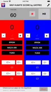 wkf kumite scoreboard - ukfpro iphone screenshot 3