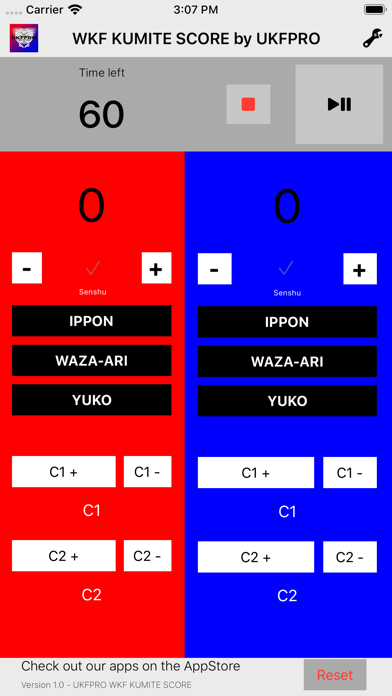 WKF Kumite Scoreboard - UKFPRO screenshot 3