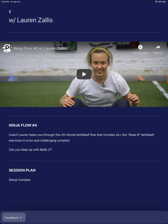 Kettlebell Swing iPad screenshot 3 - Health & Fitness app