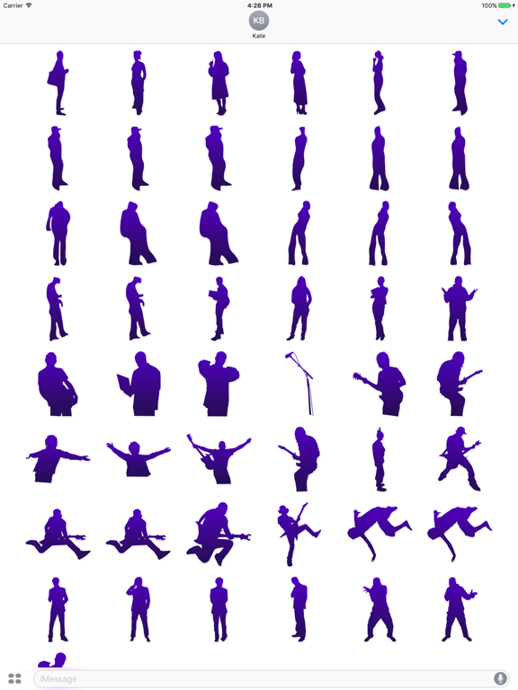 Screenshot #5 pour Silhouettes Stickers