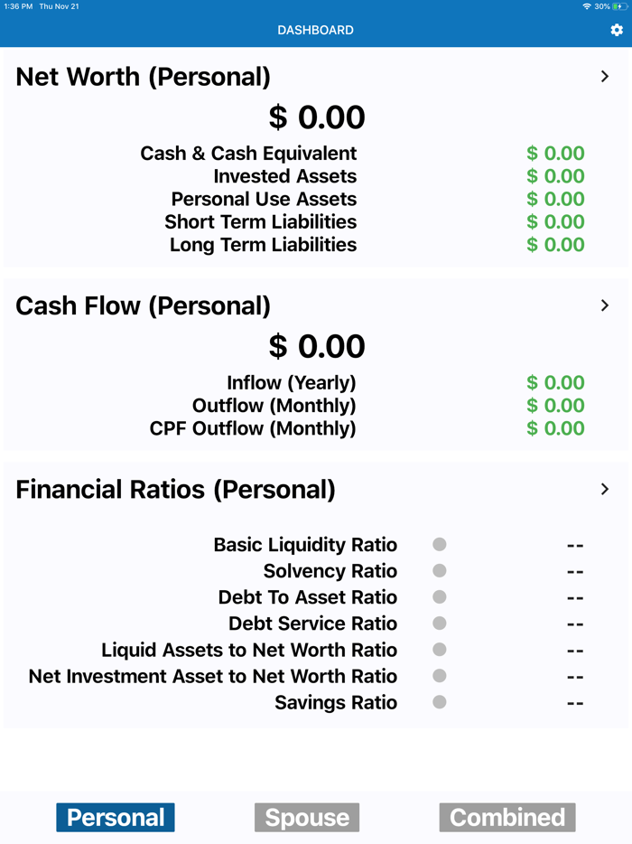 Financial Ratios Calculator