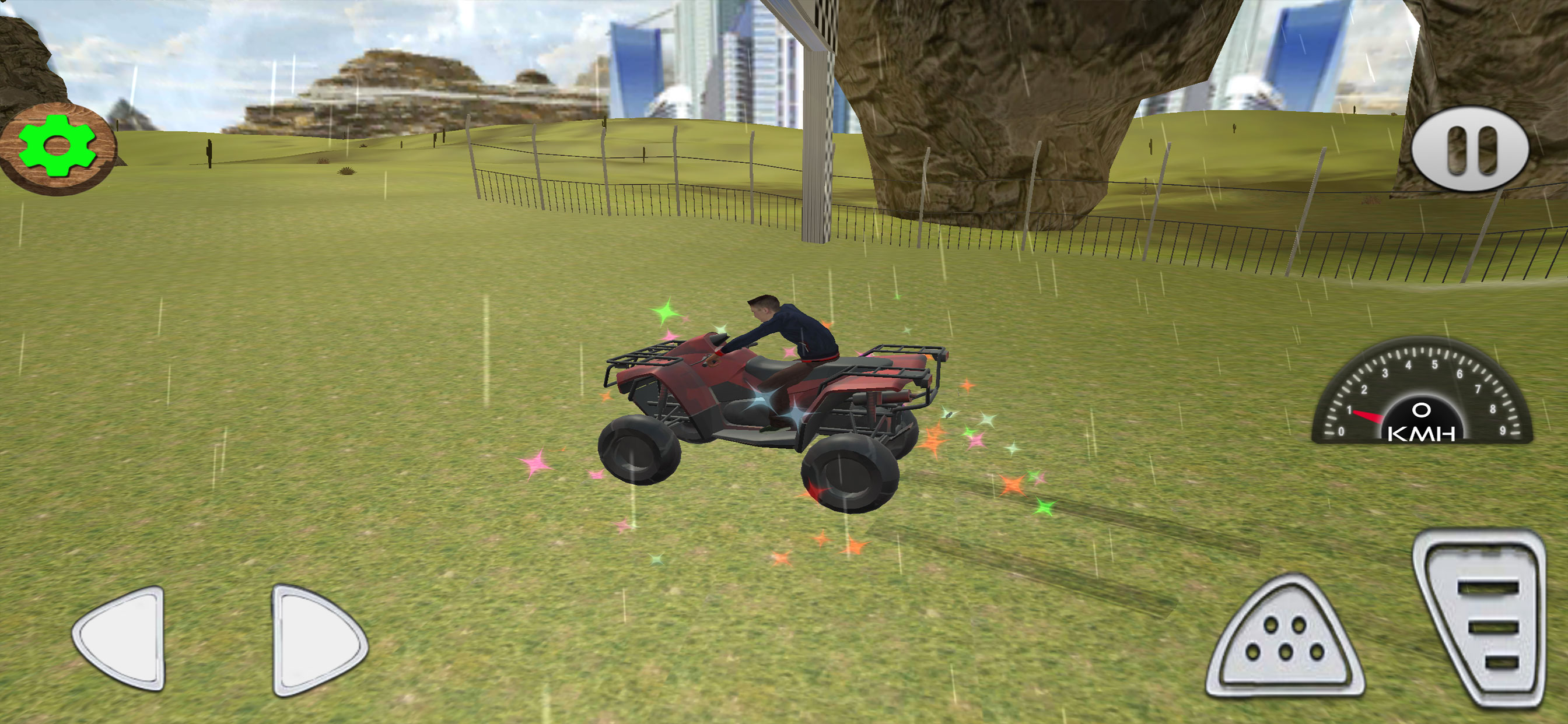 ATV Quad Bike Dino Park Race screenshot 5