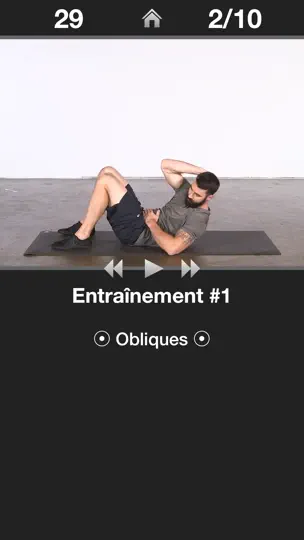 Capture d'écran de Exercices Quotidien Abdo sur iPhone 2