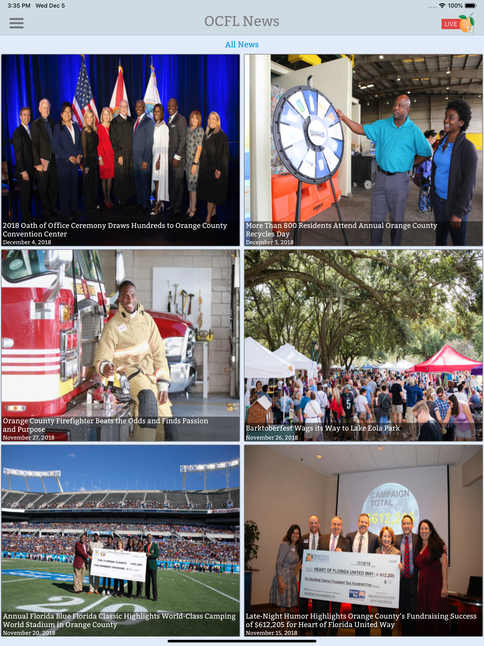 OCFL News screenshot 6