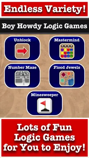 Boy Howdy Logic Games screenshot 1