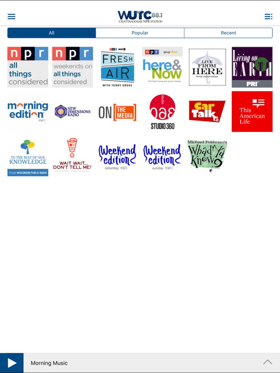 WUTC Public Radio App iPad screenshot 4 - News app