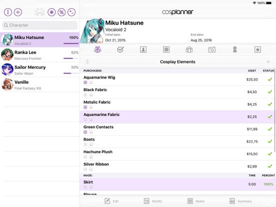 Screenshot #5 pour Cosplanner