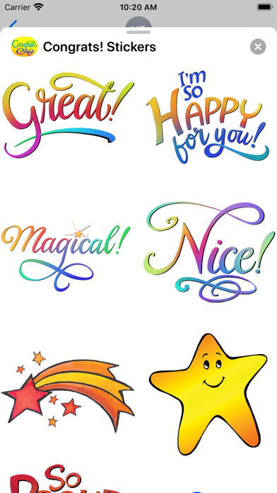 Screenshot #2 pour Congrats! Stickers