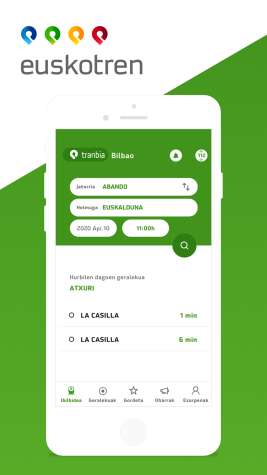 #2. Euskotren (iOS) 由: SOCIEDAD PUBLICA EUSKO TRENBIDEAK FERROCARRILES VASCOS SOCIEDAD ANONIMA