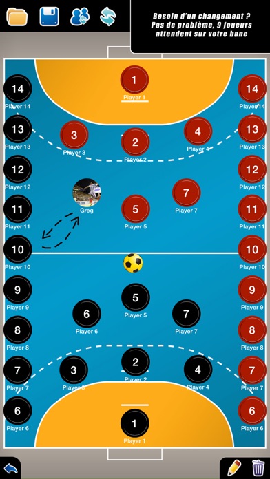 Screenshot #2 pour Planche Tactique: Handball