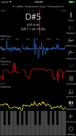 Capture d'écran de PitchCenter sur iPhone 2