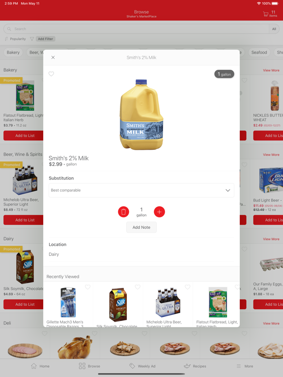 Shaker's MarketPlace iPad screenshot 2 - Shopping app