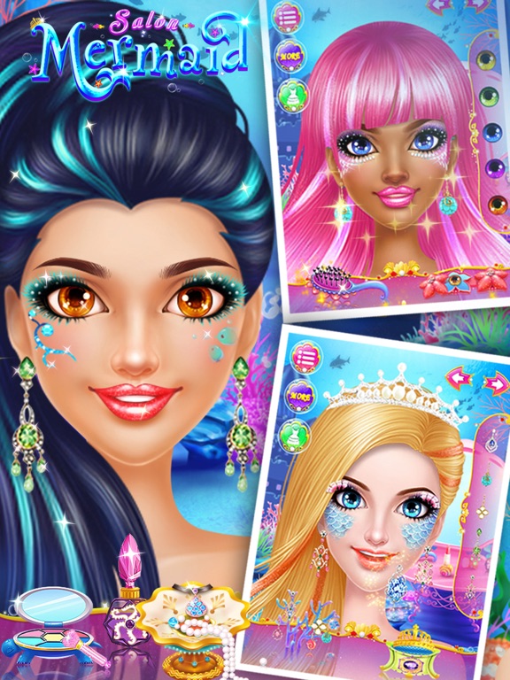 Screenshot #6 pour Mermaid Makeup & Dressup