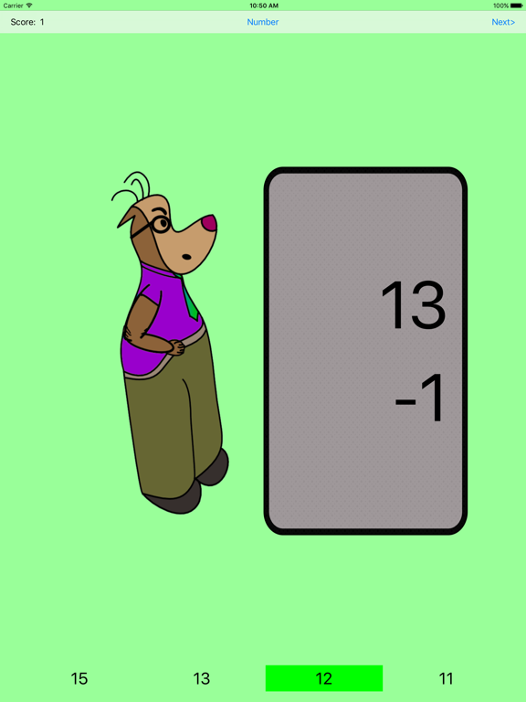 Screenshot #5 pour Subtraction Drills Flashcards