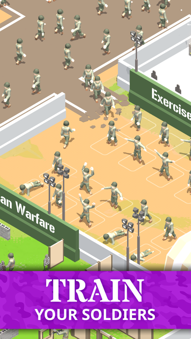 Screenshot #2 pour Idle Army Base: Tycoon Game