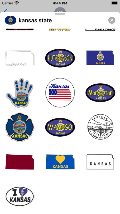 Kansas emoji - USA stickers