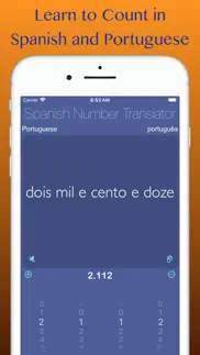 spanish numbers translator iphone screenshot 1