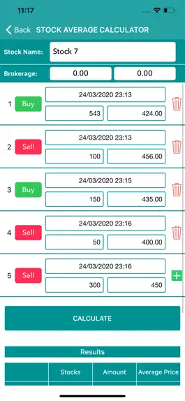 Game screenshot Stock Average Price Calculator apk