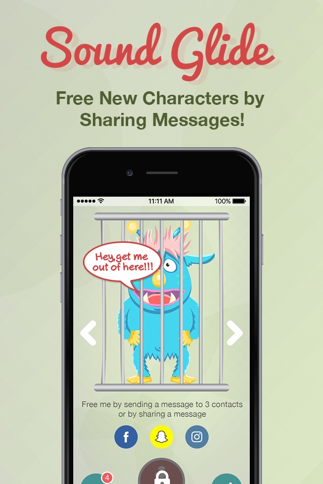 Sound Glide - Cartoon Messages screenshot 3