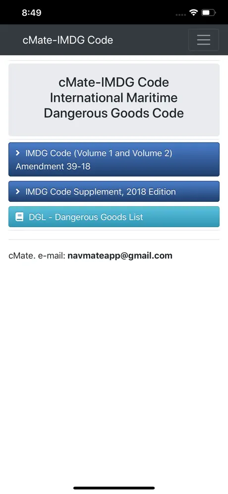 cMate-IMDG Code