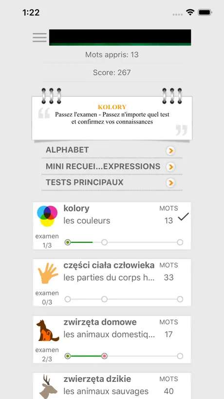 Apprenons les mots polonais