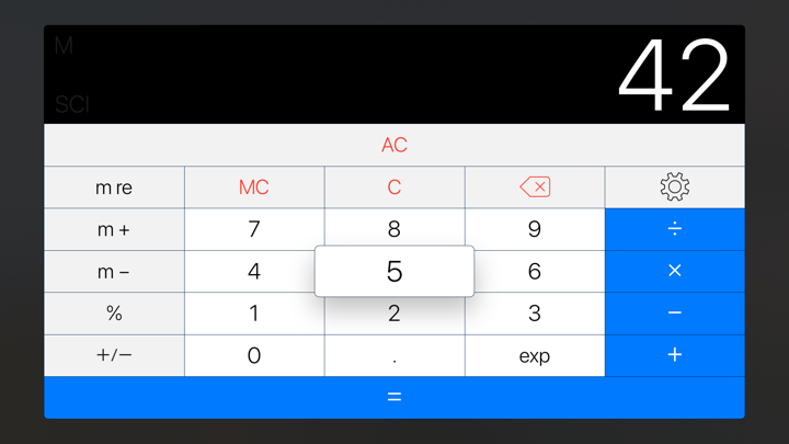Screenshot #1 pour PCalc TV