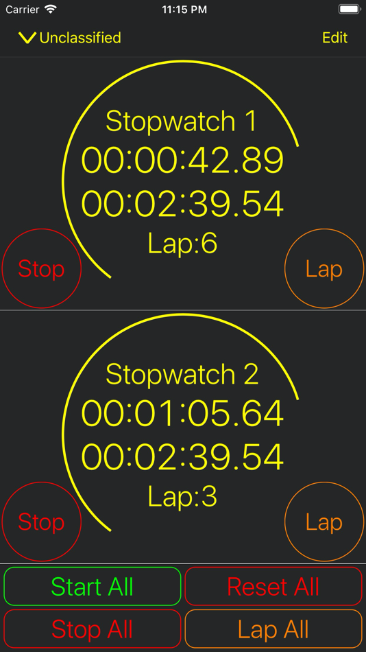 #1. Synchronized Stopwatch (iOS) 由: Hiroki Kawakami