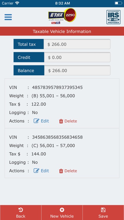 Etax2290 - E-File Form 2290 screenshot-3