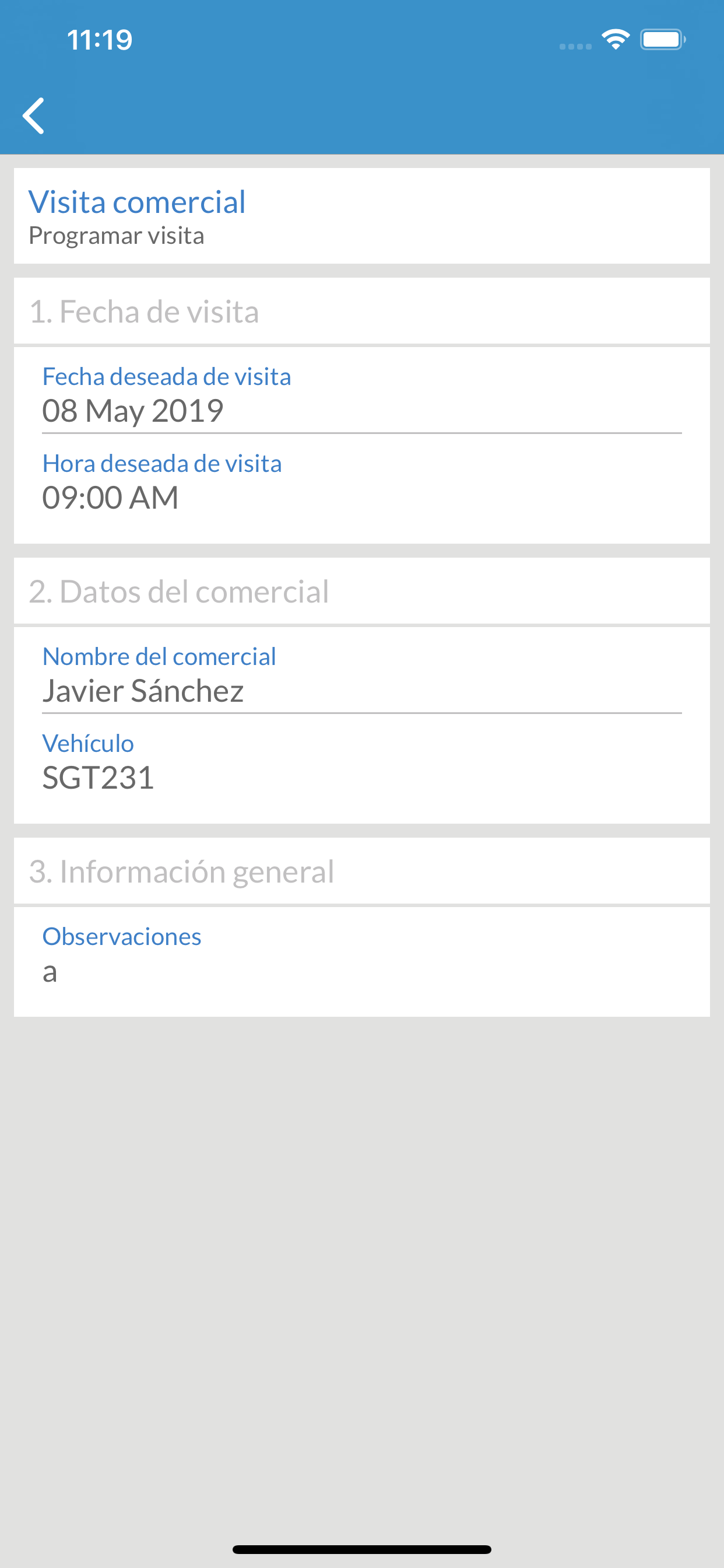 OnTrack Enterprise Cliente screenshot 2