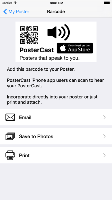 PosterCast Screenshot