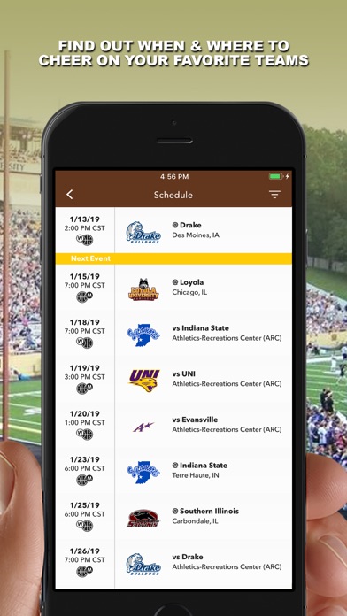 Valpo Athletics screenshot 2