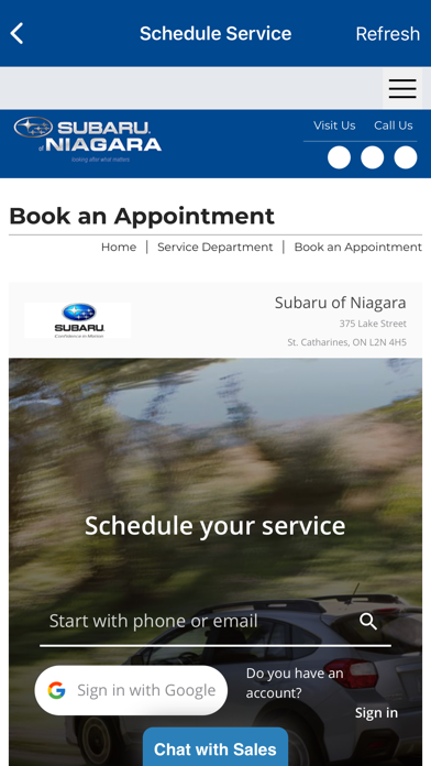 Subaru of Niagara Screenshot