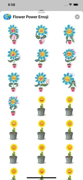 Game screenshot Flower Power Emoji Stickers apk
