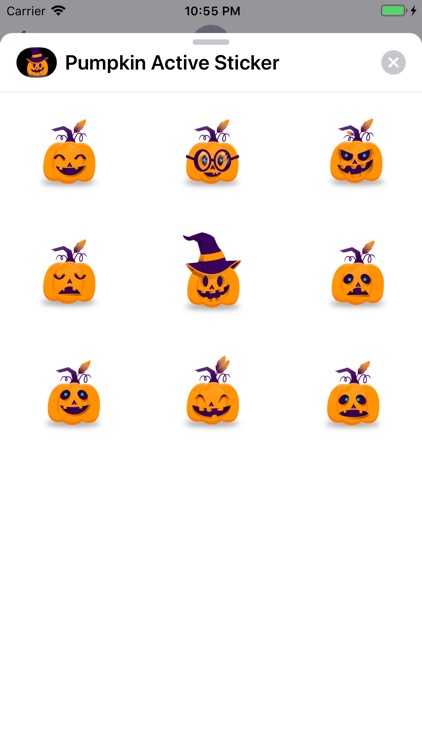 Pumpkin Active Sticker