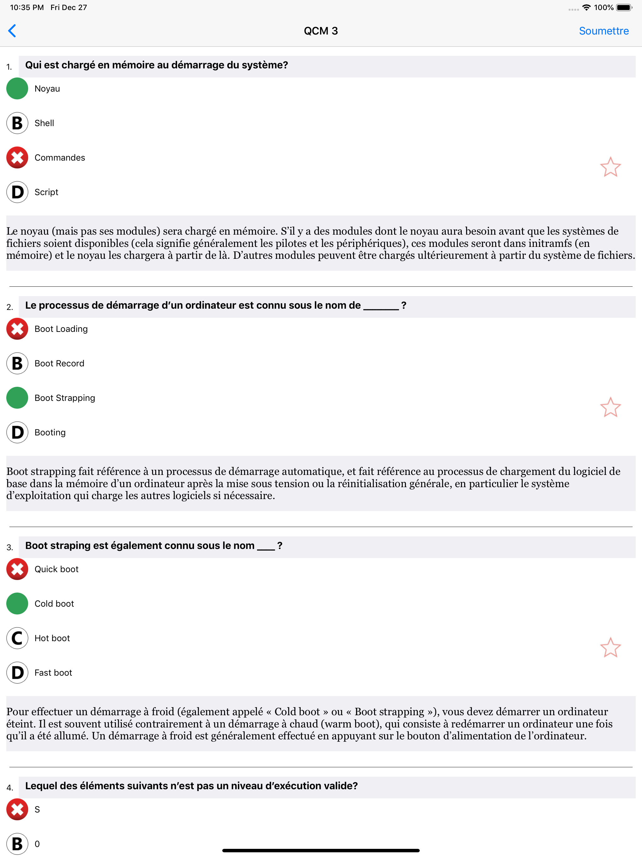 QCM Langage Informatique