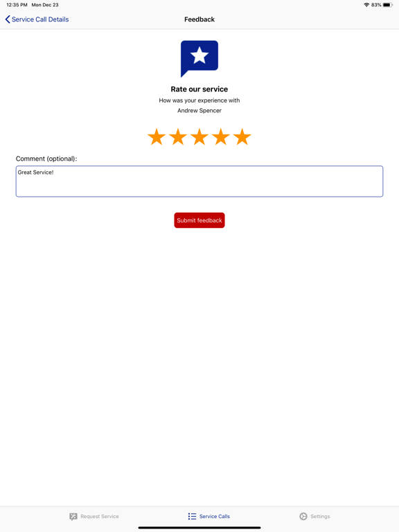myGFC iPad screenshot 2 - Business app