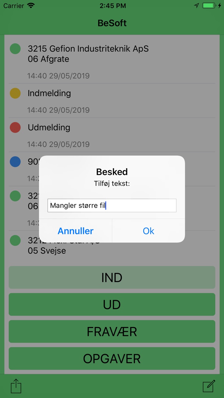 iPhone screenshot