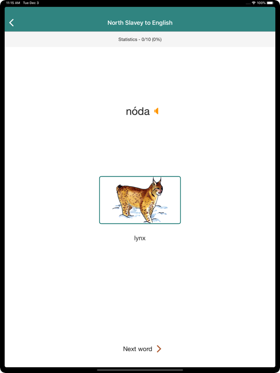 Screenshot #5 pour North Slavey Vocab Builder