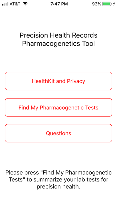 Precision Pharmacogenomics Screenshot