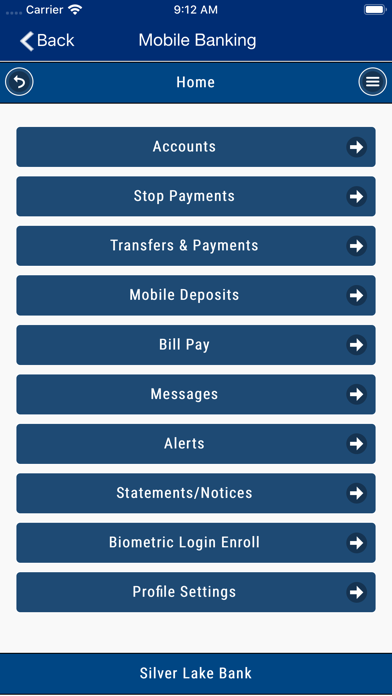 Silver Lake Bank Mobile Screenshot