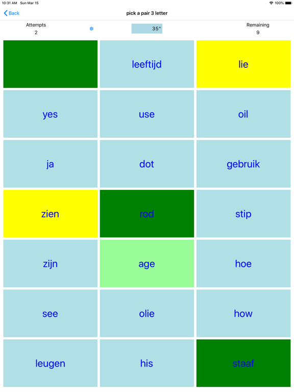 Screenshot #5 pour PickAPair Dutch - English