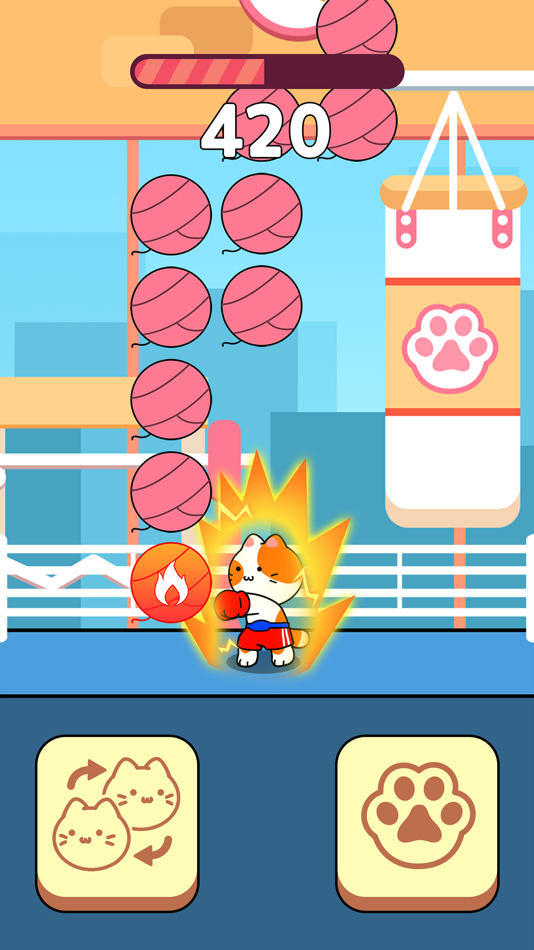 #3. Cat Punch - Infinite Block (iOS) 由: POOM GAMES