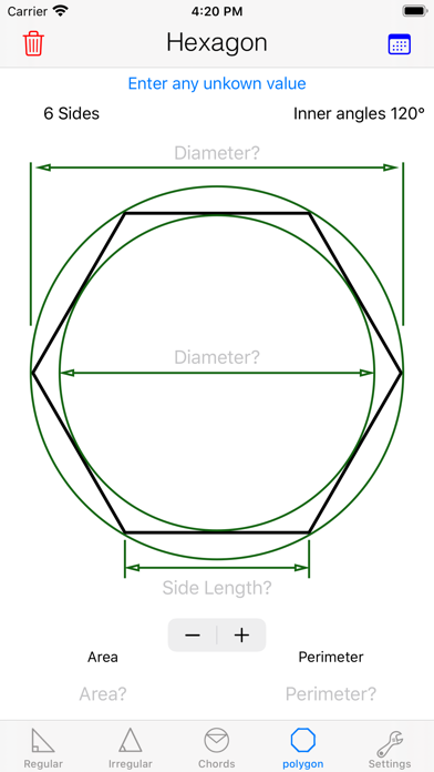 How to cancel & delete Trigonometry Calculator: Solves Regular Irregular Triangles Chords Polygons from iphone & ipad 4