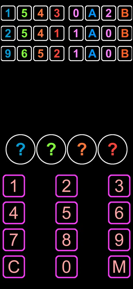 NUMS - 1A2B Guess Number Game